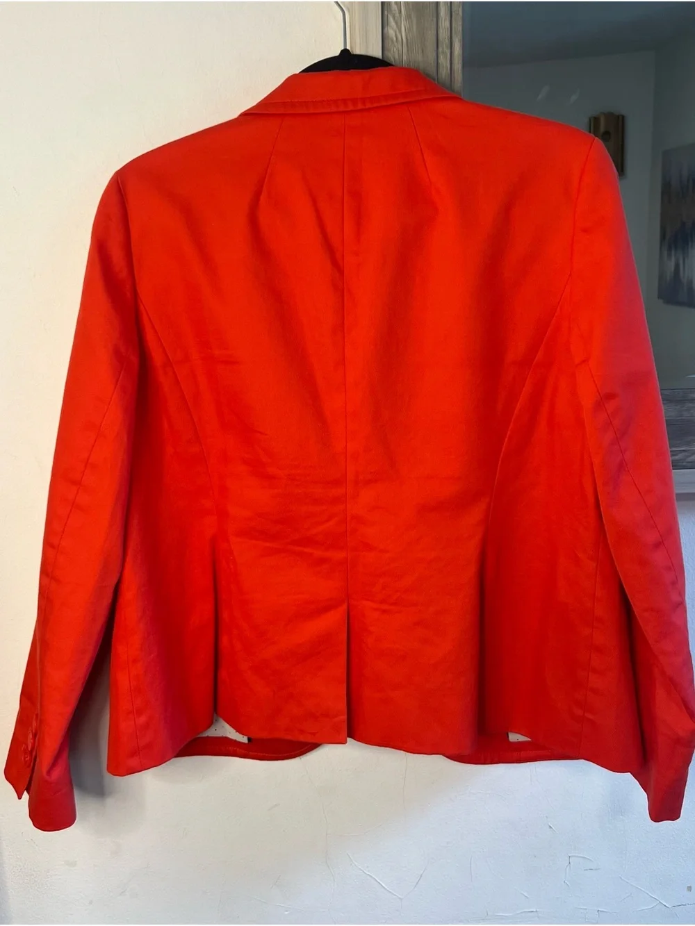 Talbots Bright Red Women's Blazer with Polka Dot Lining